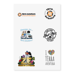 6 GRANDS AUTOCOLLANTS